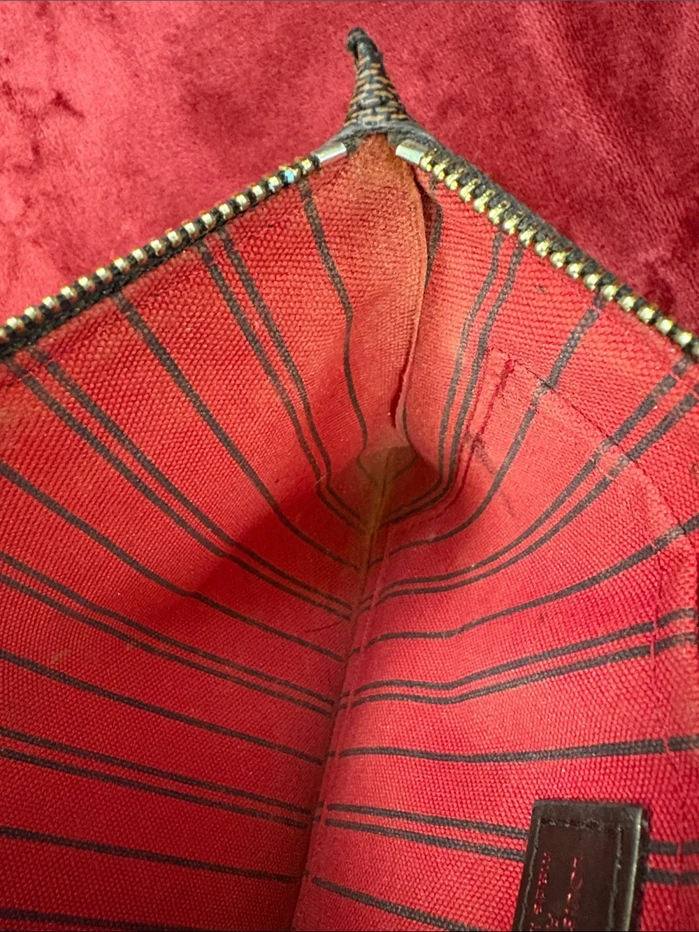 Louis Vuitton Brown Checkered Wristlet Pouch - Picture 8 of 9